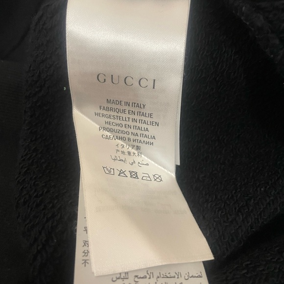 Gucci Lip and Logo Print Cotton Jersey Sweatshirt Sz S - Picture 5 of 10